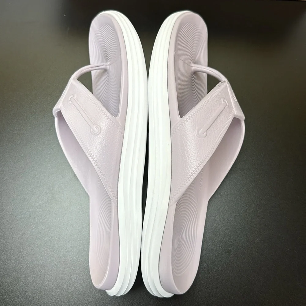 Sperry Windward Float Thong Flip Flops Sandals Sz 12 M Lilac Summer Comfy Beachy